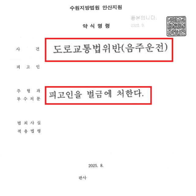 [행정처분감경/벌금형]음주운전|면허취소를 면허정지로 감경한 사례